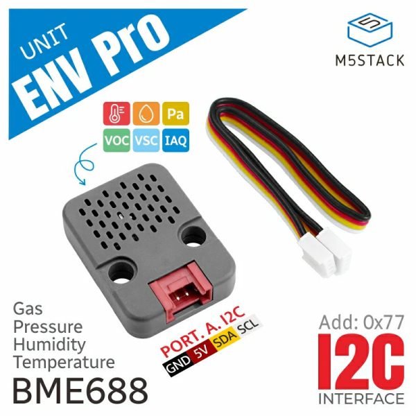 ENV Pro Unit with Temperature, Humidity, Pressure and Gas Sensor (BME688) Online Sale - Image 2
